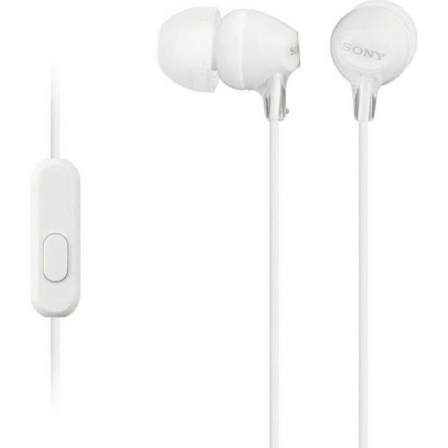 SONY IN EAR HEADPHONES MDR-EX15APW WHITE