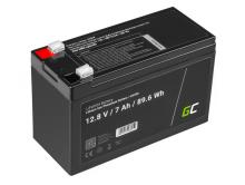 Battery Lithium-iron-phosphate LiFePO4 Green Cell 12V 12.8V 7Ah for photovoltaic system, campers and