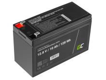 Battery Lithium-iron-phosphate LiFePO4 Green Cell 12V 12.8V 10Ah for photovoltaic system, campers an