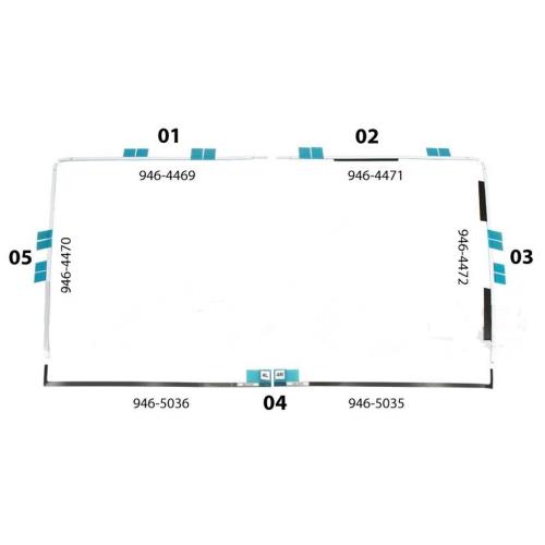 Screen Adhesive Strip Sticker For iMac A1418 21.5" 