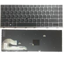 HP EliteBook 840 G5 846 G5 840 G6 Πληκτρολόγιο Black με GR Layout and Grey Frame