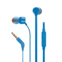 JBL T110 inEar headphones with microphone blue