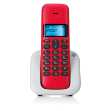 Ασύρματο τηλέφωνο με ανοιχτή ακρόαση Motorola Dect T301 Cherry