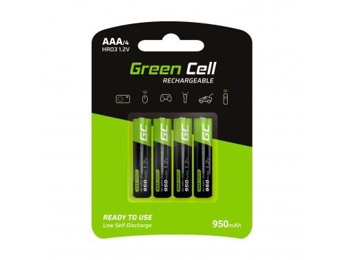 Green Cell 4x AAA HR03 Batteries 950mAh 
