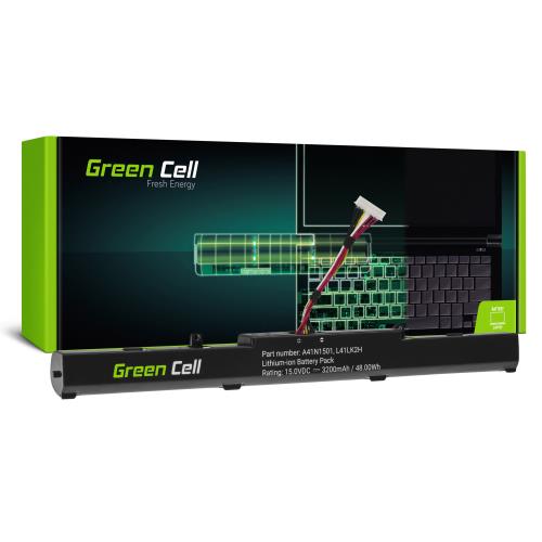 Battery Green Cell A41N1501 for Asus ROG GL752 GL752V GL752VW, Asus VivoBook Pro N552 N552V N552VW N