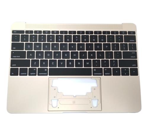 Apple MacBook 12" A1534 2016 Retina Gold Palmrest With Keyboard 613-02547-A