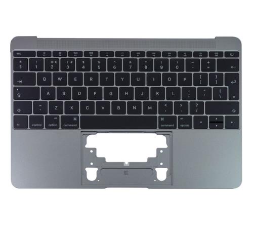 Apple MacBook 12" A1534 2016 Palmrest Space Gray UK Keyboard