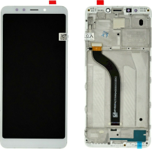 Xiaomi Redmi 5 LCD Screen Display With Frame+Touch Panel Digitizer Assembly OEM White