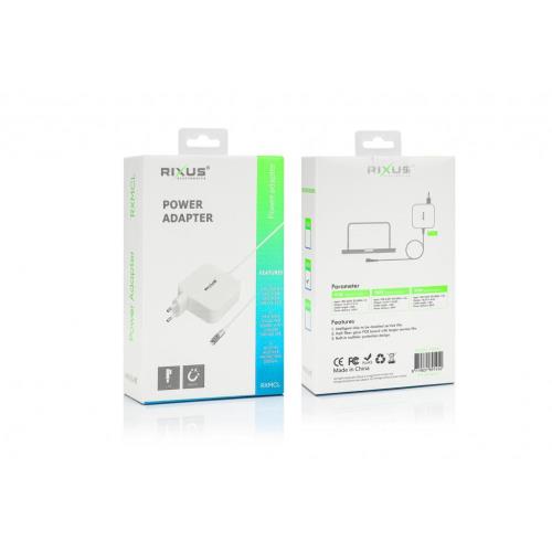 Rixus 85W Charger for Macbook - L Tip  Output voltage: DC18.5V, 4.6A  RXMCL