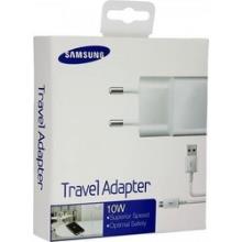 Samsung Travel Adapter Charging Secteur 10W 2A MicroUSB White (ETA-U90EW & ECB-DU4AWE)