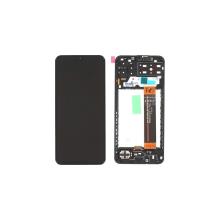 Samsung Οθόνη Service Pack με Μηχανισμό Αφής και Πλαίσιο για Galaxy A13 (Μαύρο) 