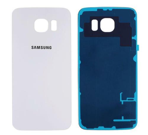 Samsung Galaxy S6 Edge Battery Back Cover White With Adhesive