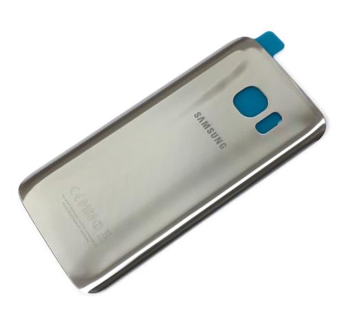 Samsung Galaxy S7 Battery Back Cover Silver With Adhesive OEM