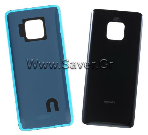 Huawei Mate 20 Pro Battery Back Cover Black With Adhesive ΟΕΜ