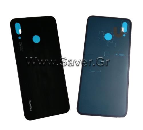 Huawei P20 Lite Battery Back Cover Black With Adhesive 