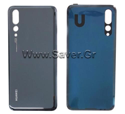 Huawei P20 Pro Battery Back Cover Black With Adhesive  ΟΕΜ