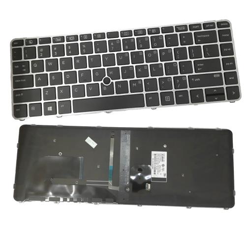 HP EliteBook 840 G4 840 G3 745 G3 745 G4 Keyboard with Grey Frame and TrackPoint/Backlit